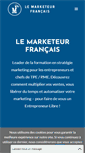 Mobile Screenshot of lemarketeurfrancais.com