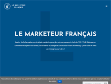 Tablet Screenshot of lemarketeurfrancais.com